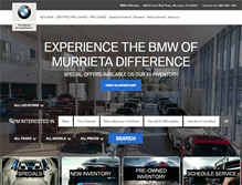 Tablet Screenshot of bmwofmurrieta.com